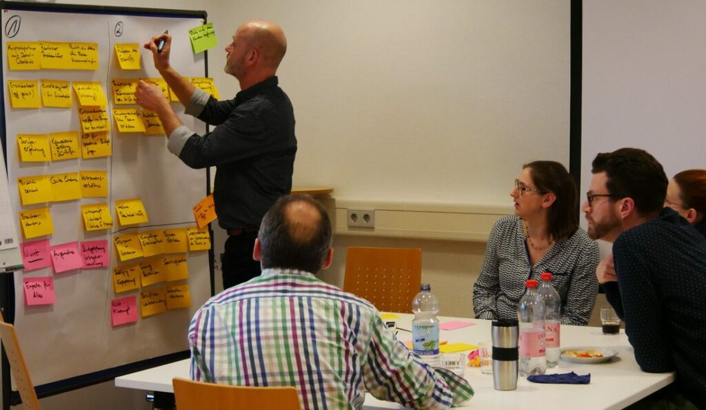 Kanban Board beim Workshop